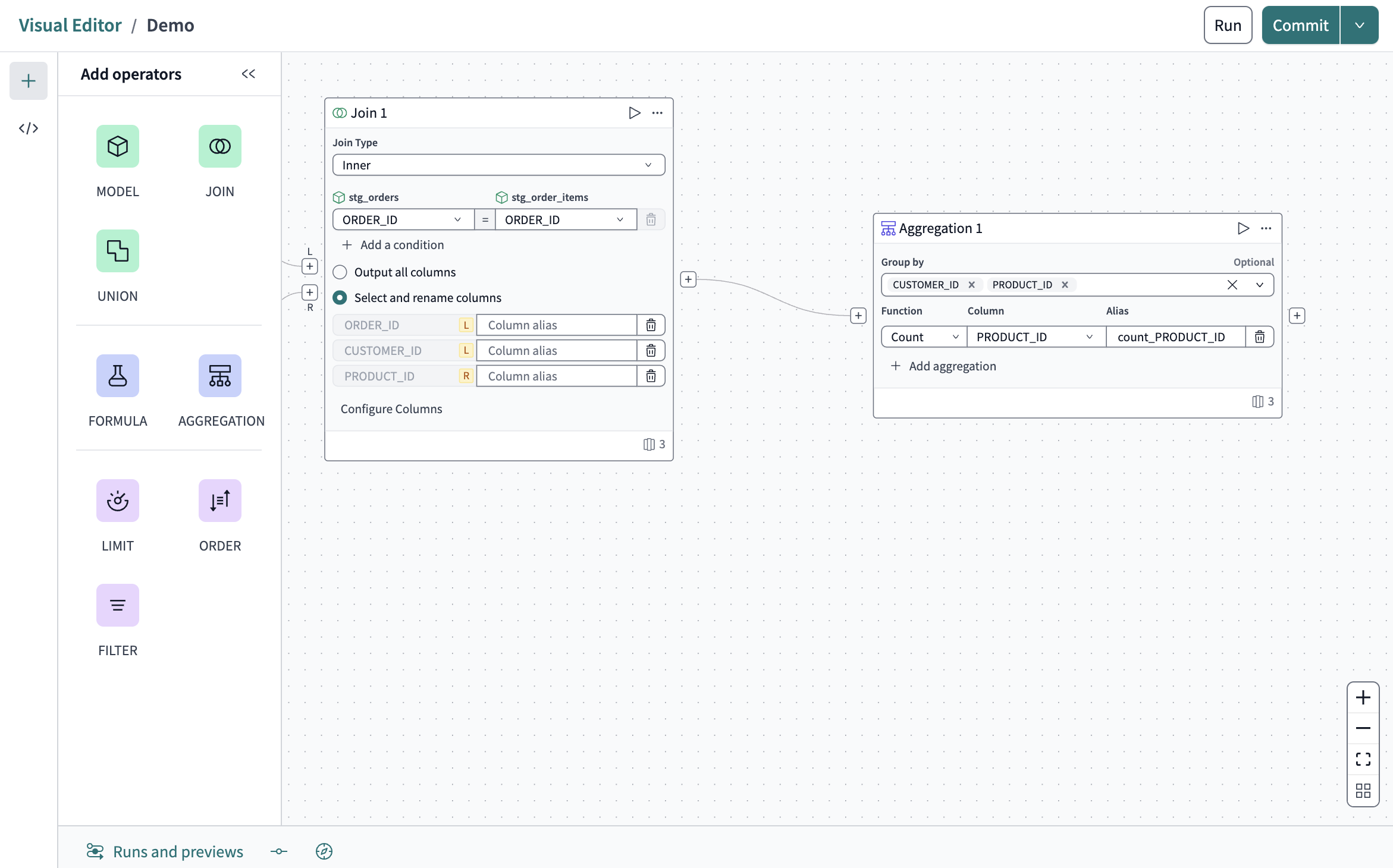 The configured aggregation operator tile. The configured aggregation operator tile.